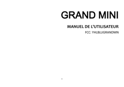 Blu Grand Mini Manuel du propriétaire