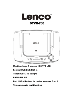 Lenco DTVR-700 Manuel utilisateur