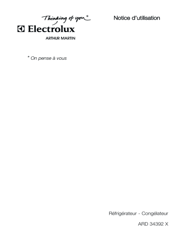 Manuel du propriétaire | ARTHUR MARTIN ARD34392X Manuel utilisateur | Fixfr
