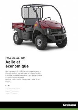 Kawasaki MULE 610 4X4 Manuel utilisateur