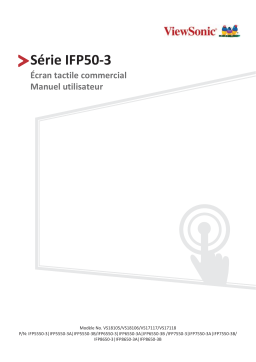 ViewSonic IFP7550-E1 DIGITAL SIGNAGE Mode d'emploi