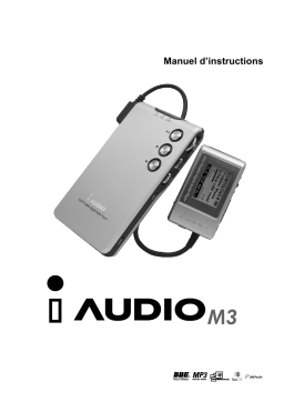 Cowon iAudio M3 Manuel utilisateur