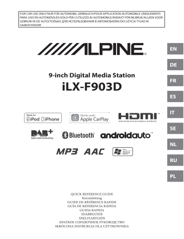 Alpine Electronics ILX-F903D Mode d'emploi | Fixfr