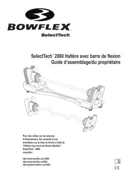 Bowflex SelectTech 2080 Barbell with Curl Bar Manuel utilisateur