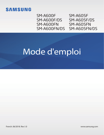 Galaxy A6+ | SM-A605FN | Samsung SM-A605F Mode d'emploi | Fixfr