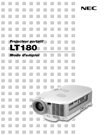 Manuel du propriétaire | NEC LT180 Manuel utilisateur | Fixfr