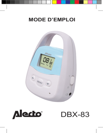 Alecto DBX-83 Extra babyunit voor DBX-82, wit/blauw Manuel utilisateur | Fixfr