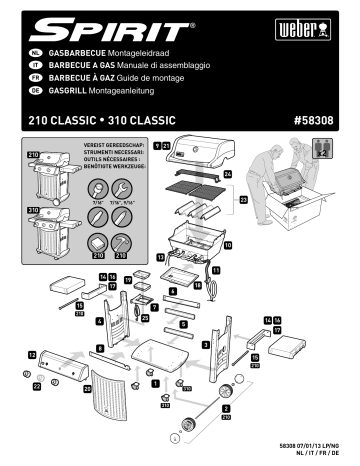 Manuel du propriétaire | Weber Spirit Classic E-210 Manuel utilisateur | Fixfr