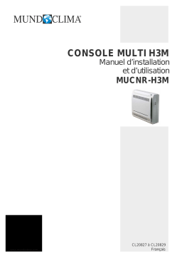 mundoclima MUCNR-H3M “MultiSplit Console type” MultiSplit Inverter Guide d'installation