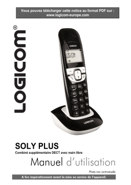 Logicom Soly Plus Téléphone sans fil Manuel utilisateur