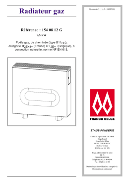 STAUB RADIATEUR 154 08 12 Manuel utilisateur