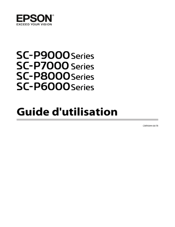 Manuel du propriétaire | Epson SURECOLOR SC-P8000 Manuel utilisateur | Fixfr