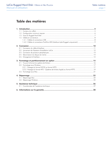 Manuel du propriétaire | LaCie Rugged Hard Disk Manuel utilisateur | Fixfr