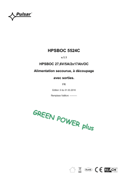 Pulsar HPSBOC5524C Manuel utilisateur
