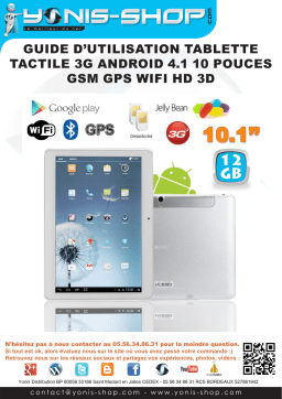 Yonis Tablette 10" 3G Android 4.1 Mode d'emploi
