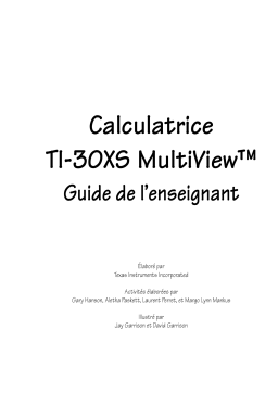 Texas Instruments TI-30XS Multiview Manuel utilisateur
