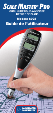 Calculated Industries 6028 Scale Master Pro Mode d'emploi