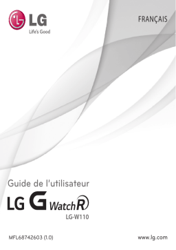LG Série G Watch R Mode d'emploi
