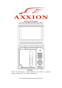 Axxion ADVP-206 Manuel utilisateur
