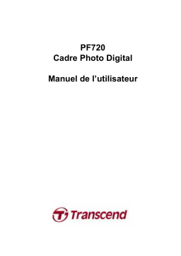 Transcend PF720 Manuel utilisateur