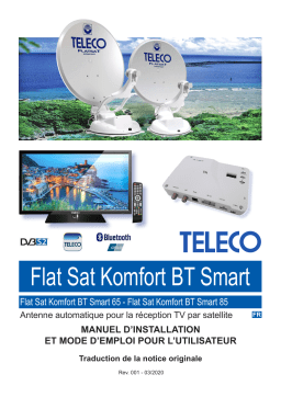 Teleco Flatsat Komfort BT Manuel utilisateur