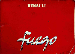 Renault FUEGO Manuel du propriétaire