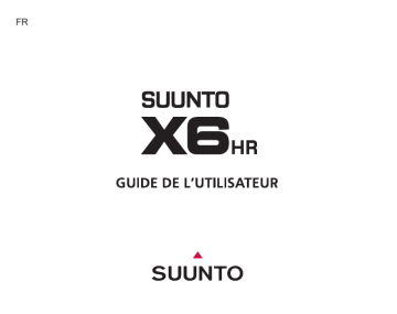 Manuel du propriétaire | Suunto X6HR Manuel utilisateur | Fixfr