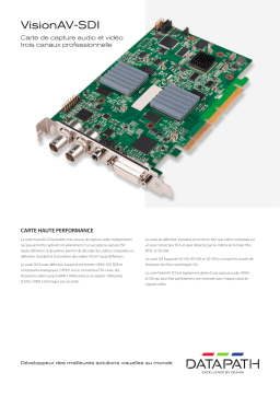 Datapath VisionAV-SDI Fiche technique