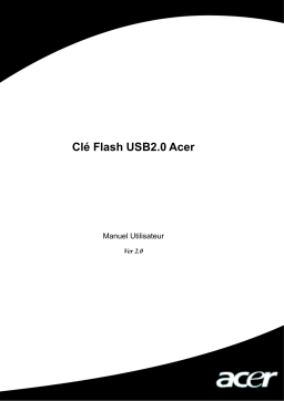 Acer FLASH STICK Manuel utilisateur