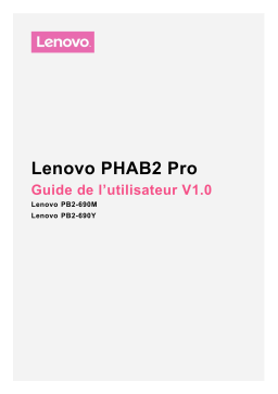Lenovo Phab 2 Pro Manuel utilisateur