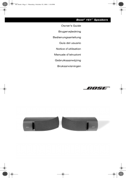 Bose 161 SPEAKERS Manuel utilisateur