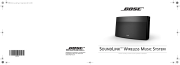 Manuel du propriétaire | Bose SOUNDLINK WIRELESS Manuel utilisateur | Fixfr