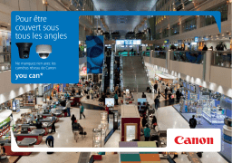 Canon NETWORK CAMERA RANGE 2014 BROCHURE Manuel utilisateur