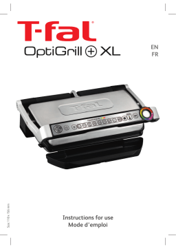 Tefal GC722D53 OPTIGRILL+ XL Gril Manuel utilisateur