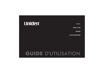 XC310 | Manuel du propriétaire | Uniden CXAI5198 Manuel utilisateur | Fixfr