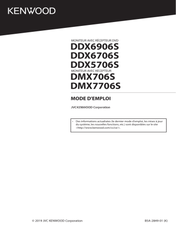 DMX 706 S | DDX 6906 S | DDX 6706 S | DMX 7706 S | Kenwood DDX 5706 S Mode d'emploi | Fixfr