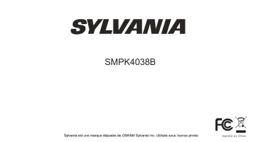 Mode d'emploi | Sylvania SMPK 4038B Manuel utilisateur | Fixfr