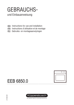 Küppersbusch EEB 6850.0 Manuel utilisateur