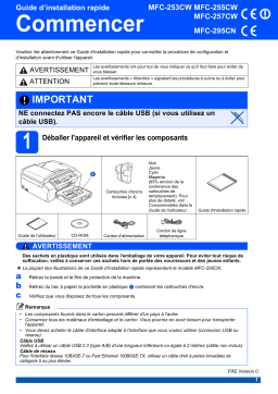 Brother MFC-253CW Manuel utilisateur