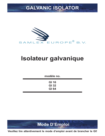 GI-32 | GI-64 | Samlexpower GI-16 Manuel du propriétaire | Fixfr