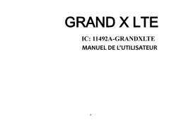 Blu Grand X LTE Manuel du propriétaire