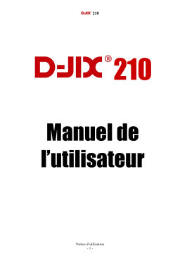 D-JIX 210 Manuel utilisateur