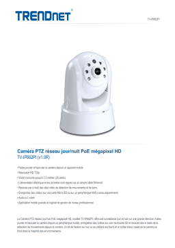 Trendnet TV-IP662PI Megapixel HD PoE Day/Night PTZ Network Camera Fiche technique