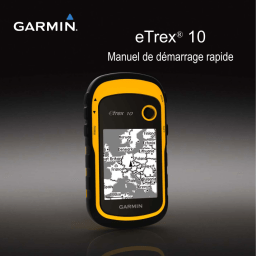 Garmin eTrex 10 Manuel utilisateur