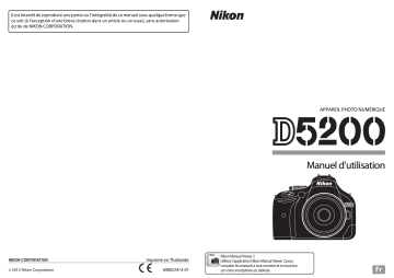 Manuel du propriétaire | Nikon D5200 Manuel utilisateur | Fixfr