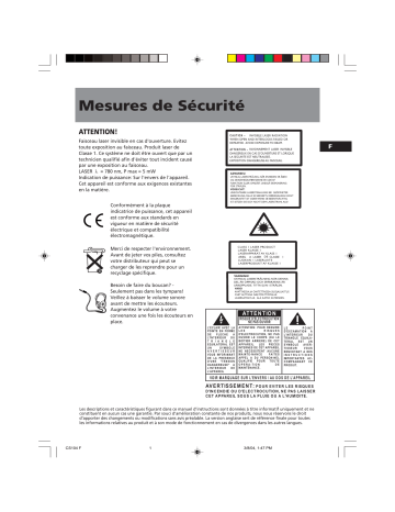 Manuel du propriétaire | Thomson CS104 Manuel utilisateur | Fixfr