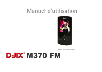 Manuel du propriétaire | D-JIX M370 FM Manuel utilisateur | Fixfr