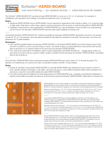 Mode d'emploi | Schluter Systems KBKIT Kerdi Orange Styrene Shower Kit Manuel utilisateur | Fixfr