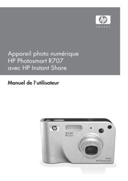 HP PhotoSmart R707 Mode d'emploi