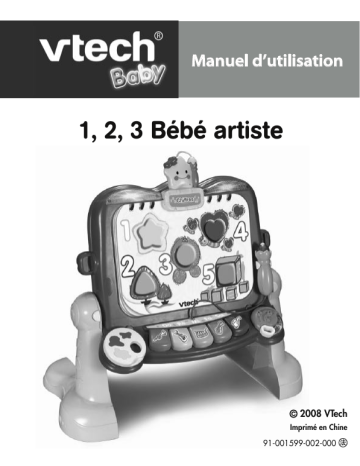 Manuel du propriétaire | VTech 123 B ARTISTE Manuel utilisateur | Fixfr